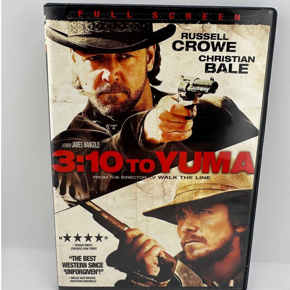 3:10 to Yuma DVD 2007 Russell Crowe Christian Bale Full Screen Western